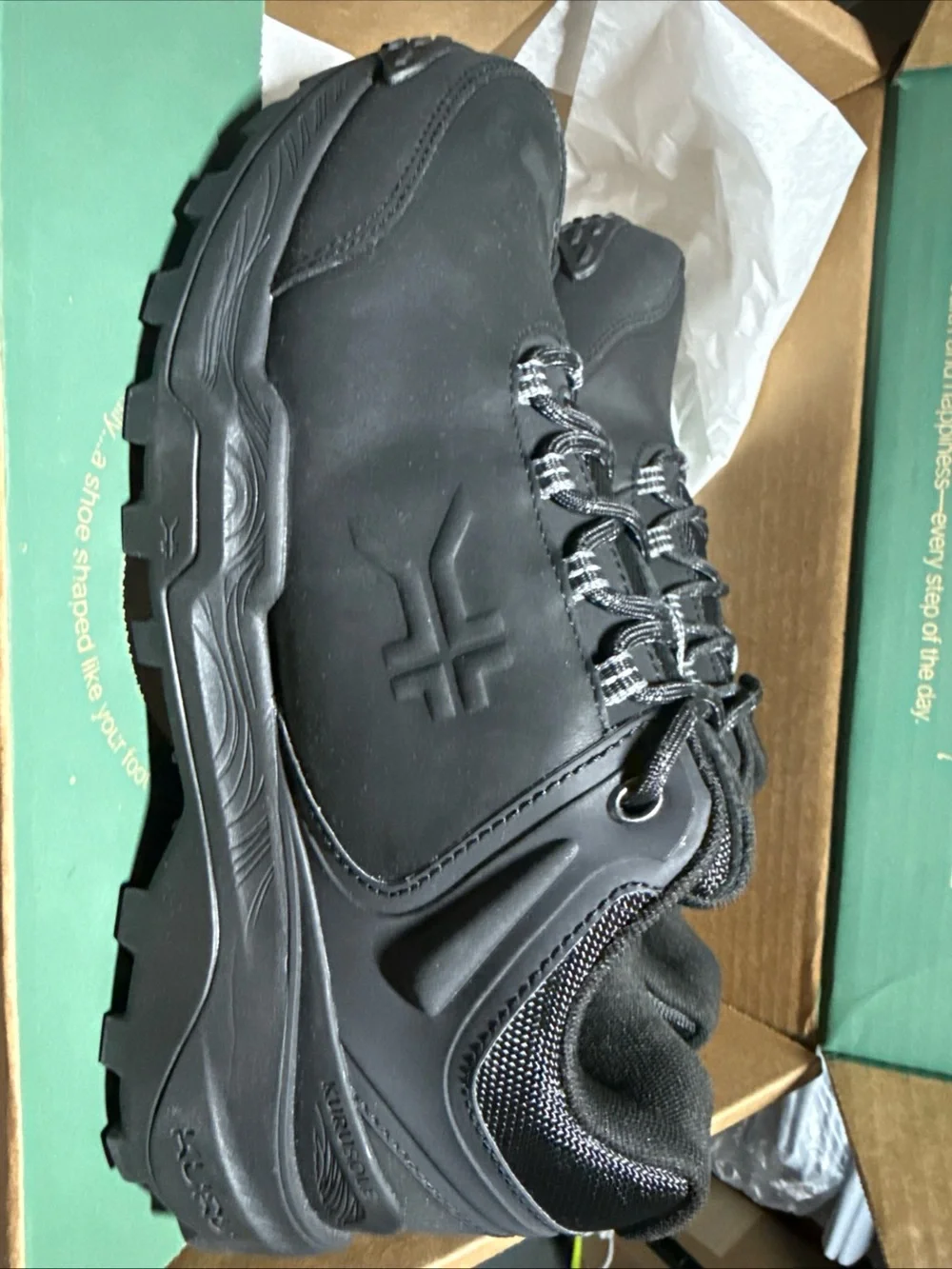 Kuru ridge motion Men’s size 9.5 medium Black Lace-Up hiking Shoes
